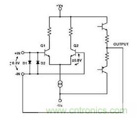背對背二極管通過限制電壓擺動而保護晶體管Q2