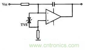 圖5:TVS保護(hù)集成電路的實例