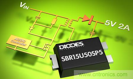 Diodes新產(chǎn)品超級(jí)勢壘整流器SBR15U50SP5
