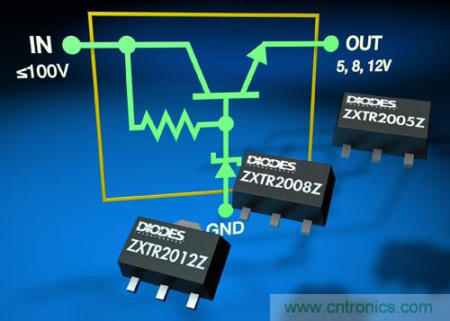  Diodes全新集成高壓穩(wěn)壓器晶體管，顯著提升功率密度和減少器件數(shù)量