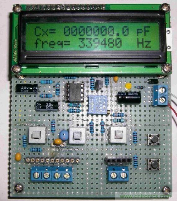 DIY集電容、電感和頻率為一體的測(cè)量?jī)x器