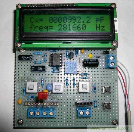 DIY集電容、電感和頻率為一體的測(cè)量?jī)x器