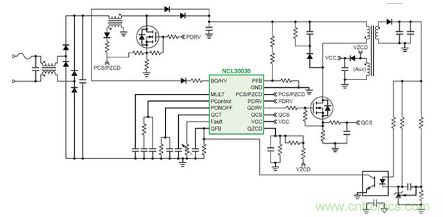 采用NCL30030的AC-DC開關控制器LED驅(qū)動方案