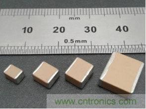 StackiCap的各規(guī)格產(chǎn)品尺寸：1812，2220，2225和3640