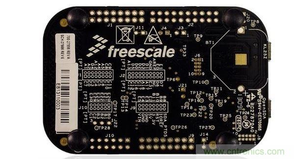 飛思卡爾傳感器融合套件中的開發(fā)板。(圖像：飛思卡爾)