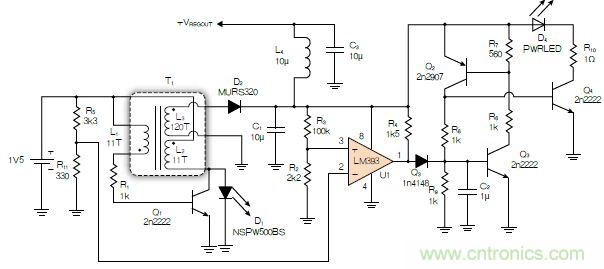 神級反激式開關(guān)電源，在1.1V電壓下點亮了HBLED燈！