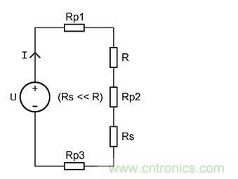 帶簡單的阻性負(fù)載電流監(jiān)視功能的典型電源控制應(yīng)用。