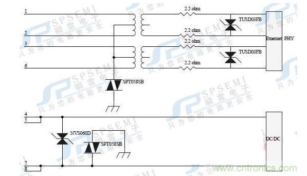 10M/100M：45，78腳供電