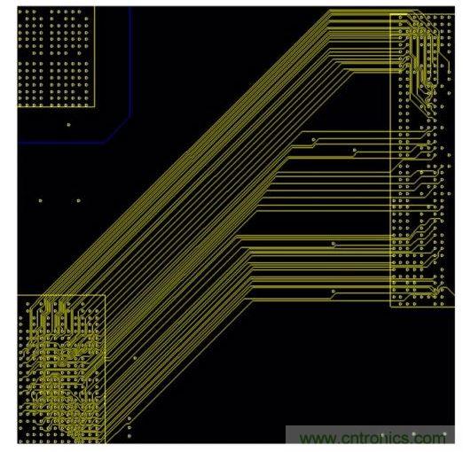 設(shè)計師可以選擇未打包模式將走線間距加大一些。