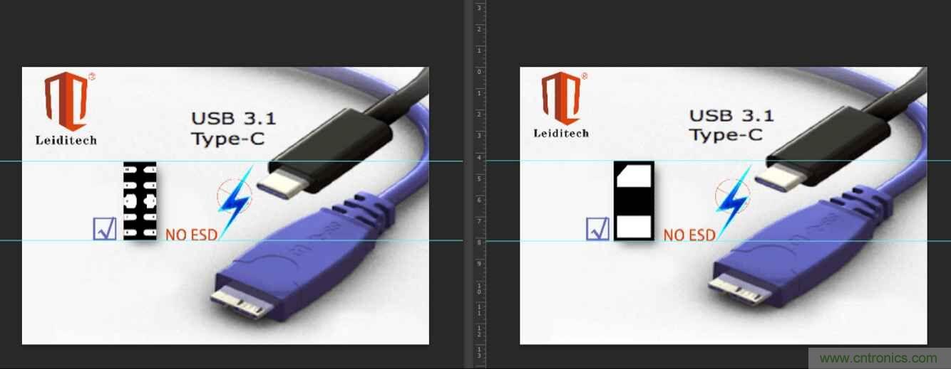 Leiditech推出超低電容ESD，用來保護USB Type-C
