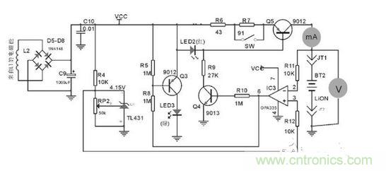 無(wú)線(xiàn)電能接收器電路圖