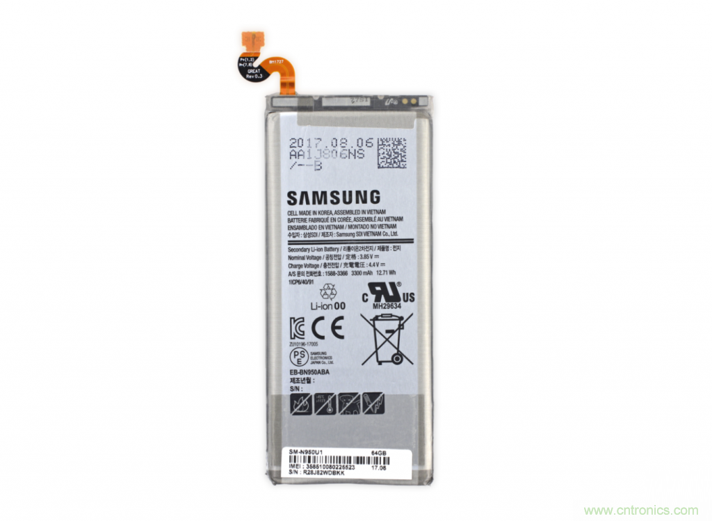 三星Note 8拆解，模塊化+分離式設(shè)計(jì)成趨勢(shì)？