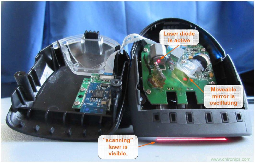 拆解45美元的藍牙無線條碼掃描槍，發(fā)現(xiàn)里面鏡中有鏡