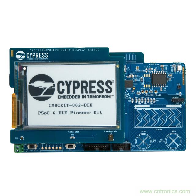 Cypress Semiconductor PSoC 6 BLE Pioneer 套件現(xiàn)已入庫 Digi-Key；客戶預(yù)訂訂單陸續(xù)發(fā)貨中
