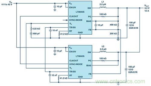42 V、6 A（峰值7 A）、超低EMI輻射、高效率降壓型穩(wěn)壓器