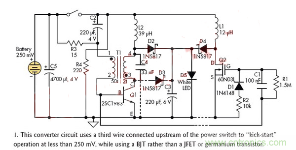 淺析采用雙極型晶體管的直流250mV轉(zhuǎn)換器 淺析采用雙極型晶體管的直流250mV轉(zhuǎn)換器