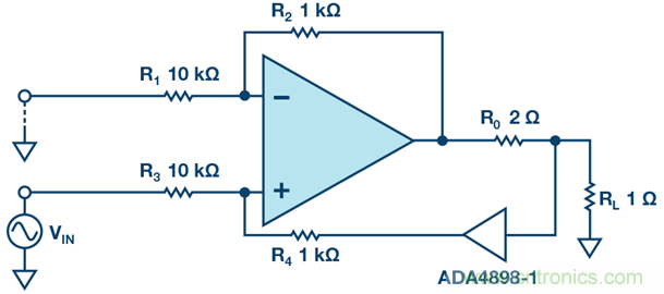 高精度、快速建立的大電流源