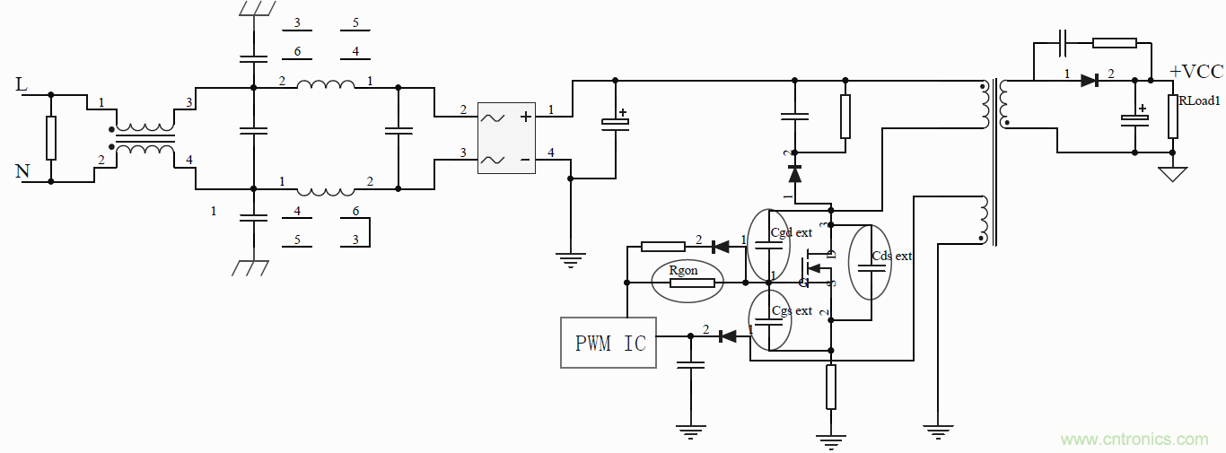 如何改善開關電源電路的EMI特性？