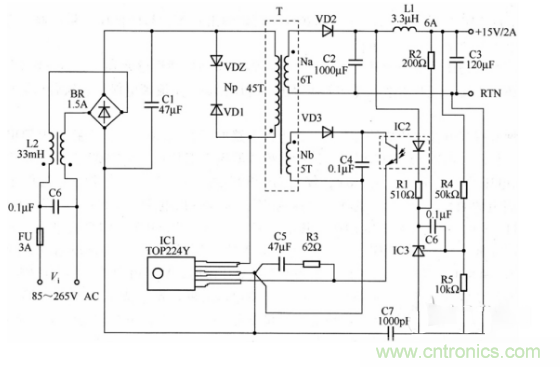 六款簡單的開關(guān)電源電路設(shè)計，內(nèi)附原理圖詳解