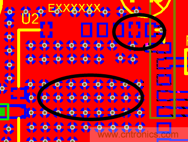如何引腳接地十字焊盤，過孔完全接地?