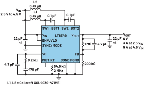 單芯片干翻傳統(tǒng)方案！兩相升壓轉(zhuǎn)換器如何將低壓大功率密度拉滿？