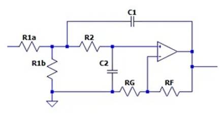 二階運算放大器的低通、帶通和高通濾波器設(shè)計