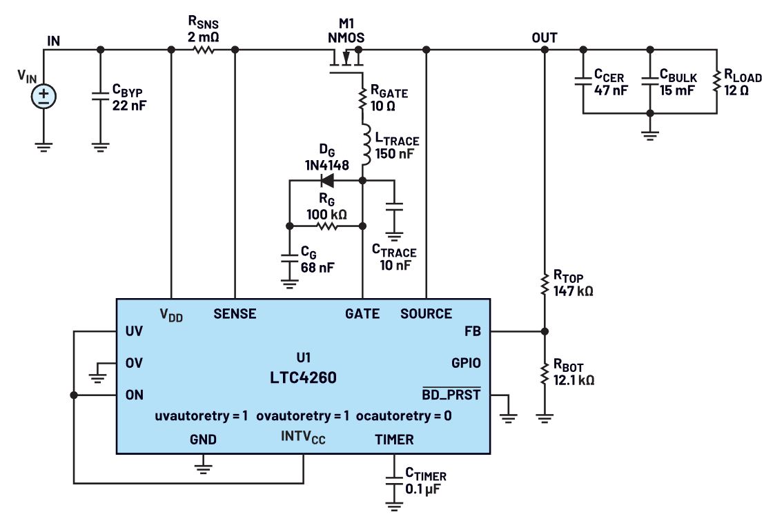 我的熱插拔控制器電路為何會振蕩？